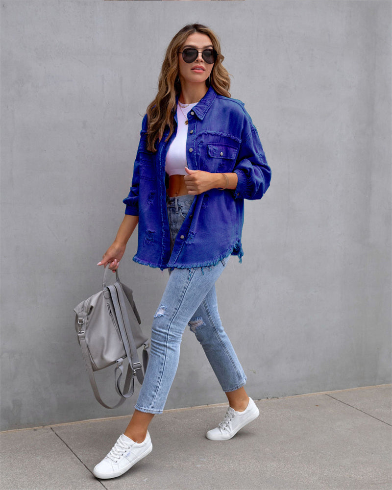 CityEdge - Stijlvol Denim Jasje voor Dame