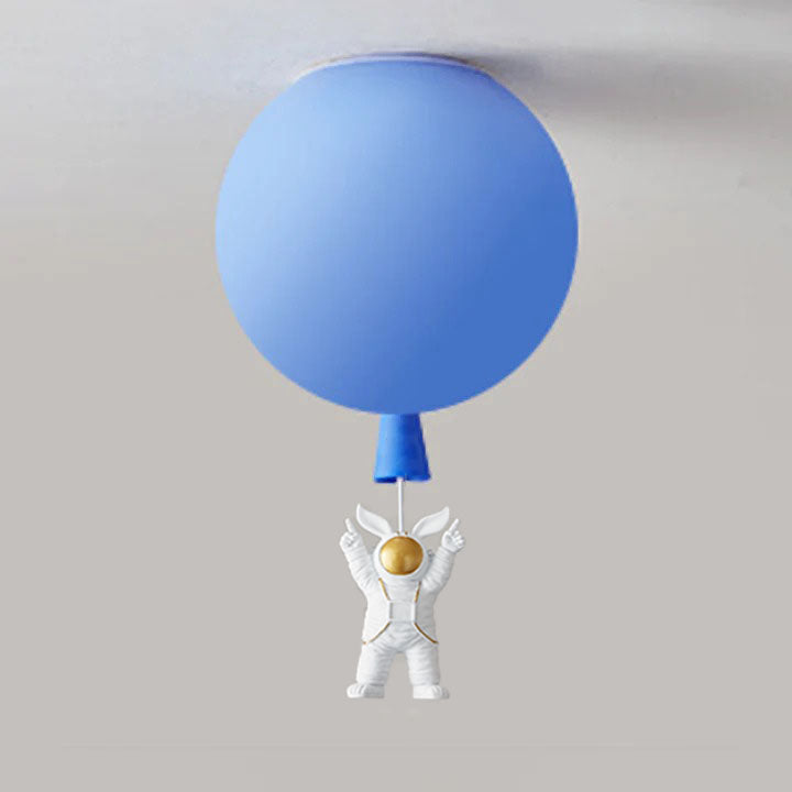 LunarAstral Moderne LED Plafondlamp - Maan en Astronaut Design van Acryl voor Slaapkamer en Kinderkamer
