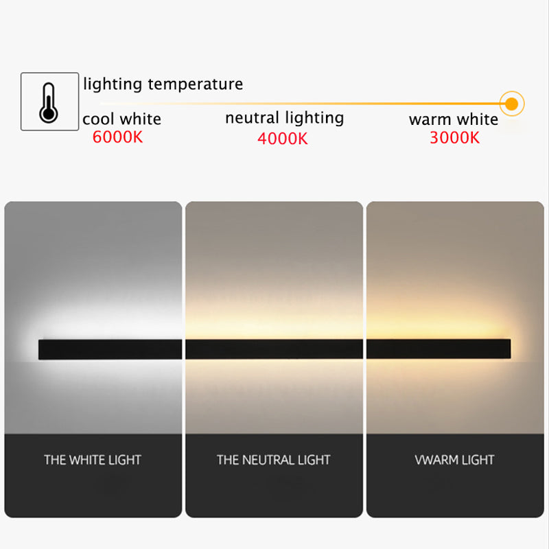SleekEdge - Moderne Design LED Wandlampen in Zwart Metaal voor Tuin en Hal | Stijlvolle Buitenverlichting