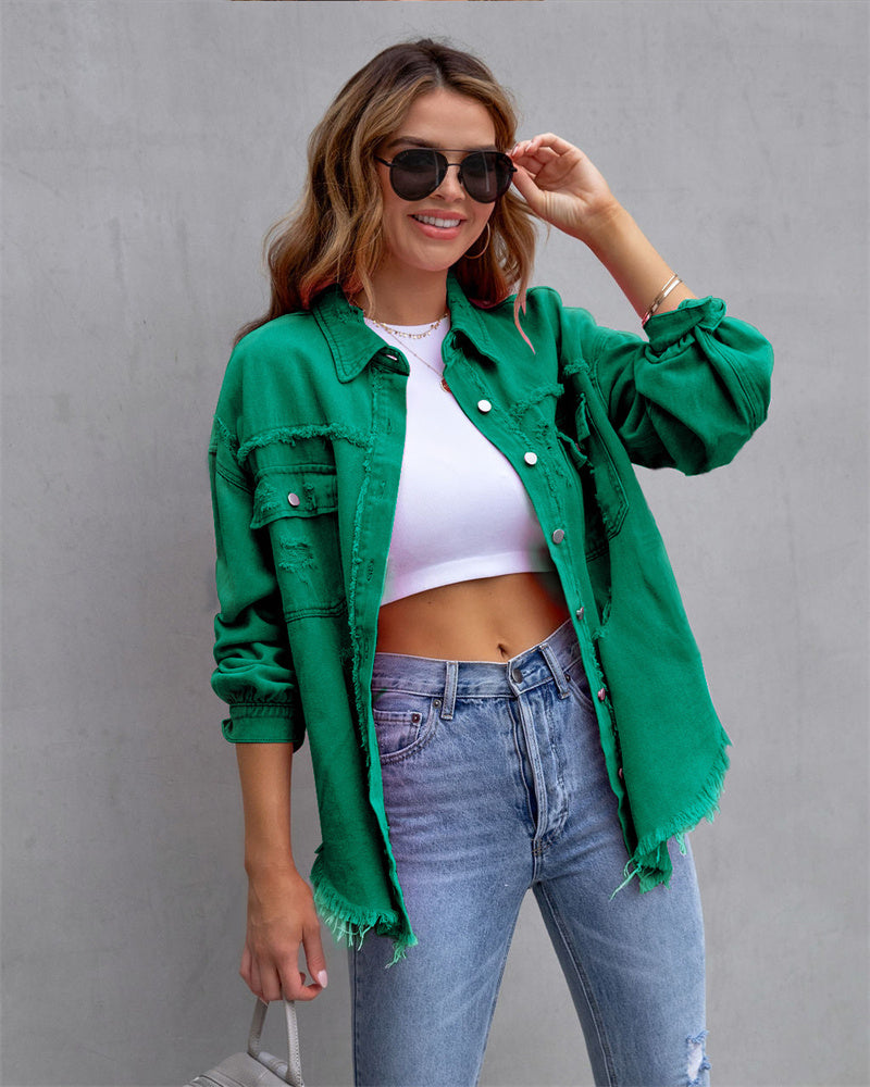 CityEdge - Stijlvol Denim Jasje voor Dame