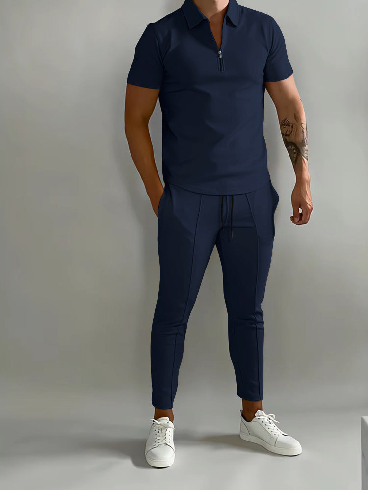 Arvid – Beige Comfort Vrijetijd Combinatie voor Heren