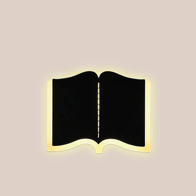 LumiBook - Boekvormige LED-wandlamp van ijzer | Moderne en functionele verlichting voor elk interieur