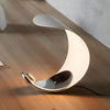 CurveMoon - Aluminium Gebogen Maanvormige LED Tafellamp met Touch Dimming | Moderne Sfeerverlichting voor Elk Interieur