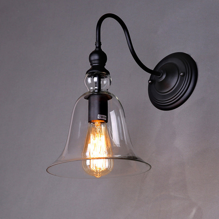 RetroLicht - Industriële Wandlamp met Helder Glazen Kap | Vintage Stijl en Tijdloos Design
