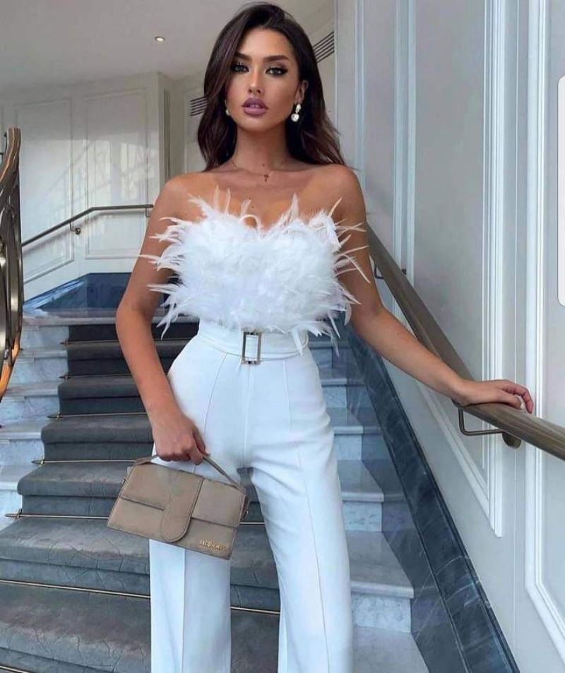 Annelie - Elegante Jumpsuit met Strapless Top | Verfijnd en Trendy