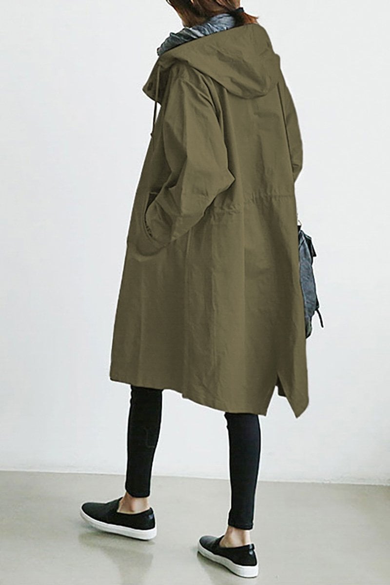 Mirelle – Waterdichte Trenchcoat met Capuchon voor Dames
