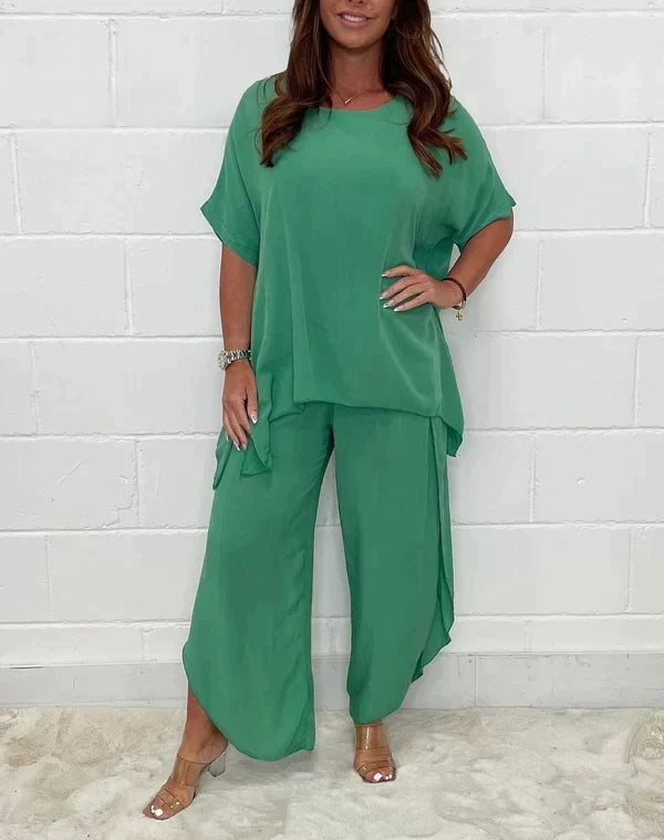 Marina - Tweedelig Pak Set met Mouwen voor Dames | Stijlvol en Comfortabel Outfit