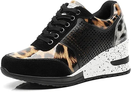 Stijlvolle Comfortabele Sneakers met Ademend Design en Metallic Accenten - Trendy en Luchtige Dames Sneakers