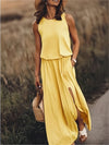 BohoElegance Maxi Jurk | Eenvoudige Modal Boho Jurk in Verschillende Kleuren