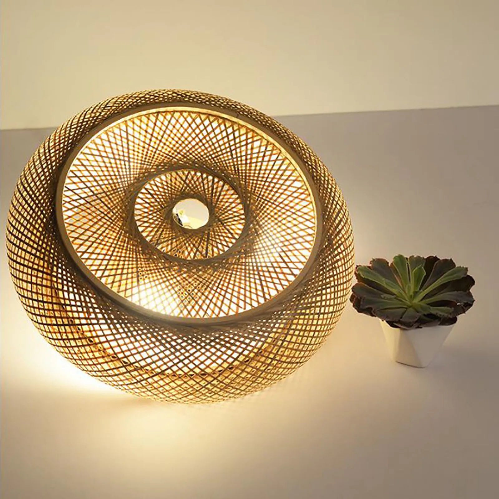 BambooGlow - Bamboe Inbouw Plafondlamp voor Natuurlijke Verlichting