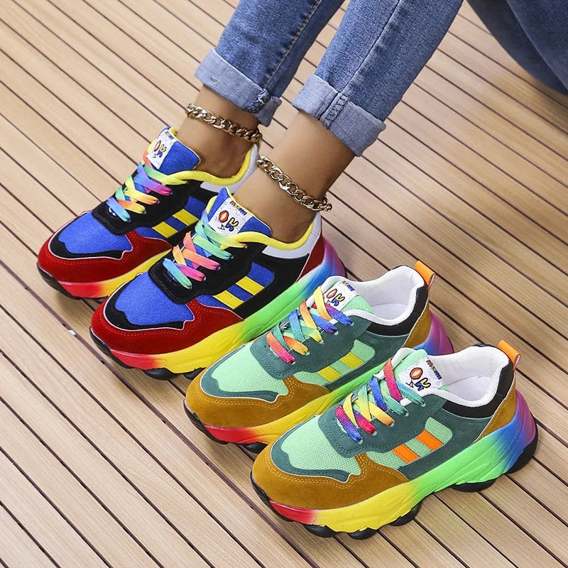 Felicia Levendige Orthopedische Dames Sneakers - Comfort en Stijl voor Elke Dag