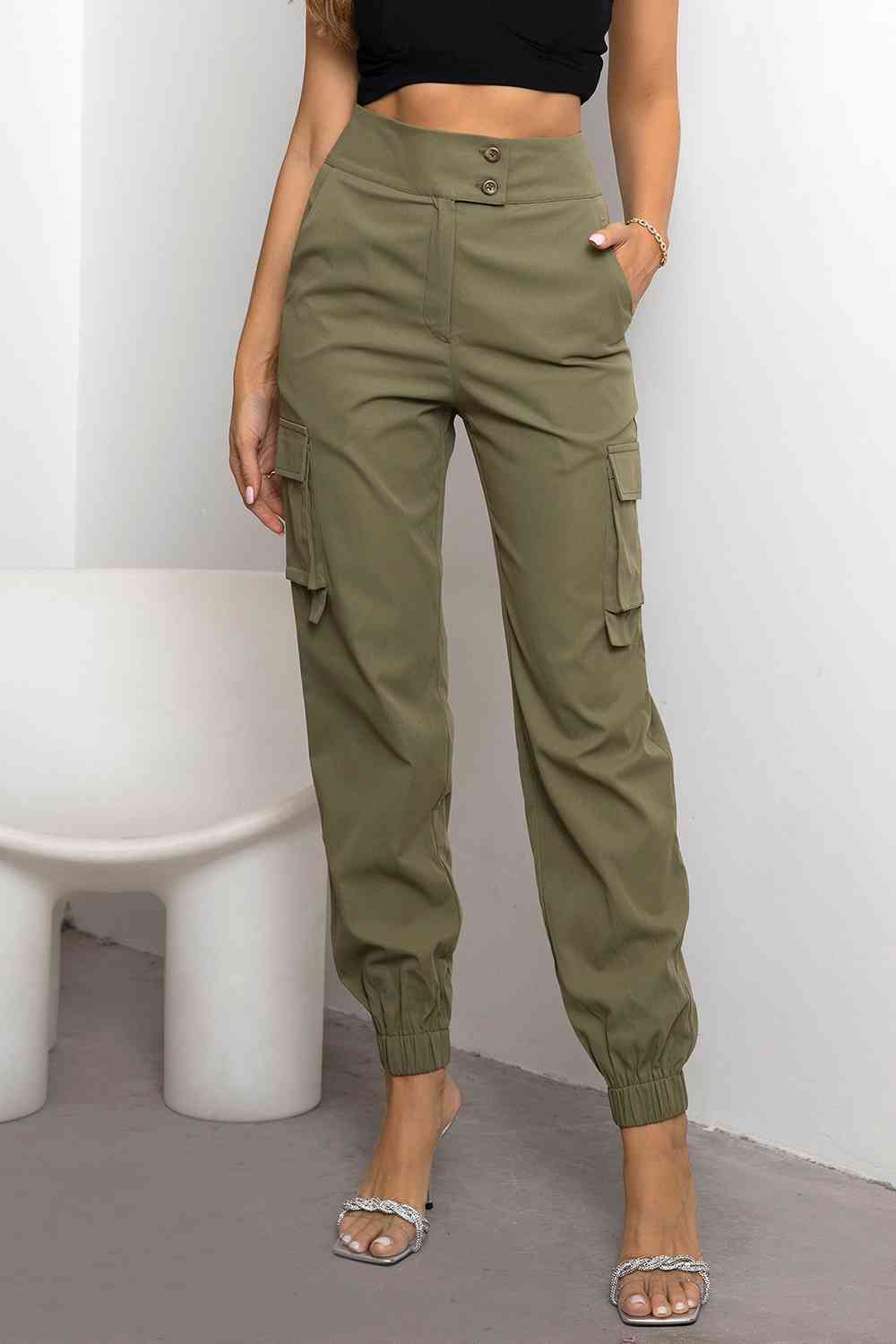 Valeria - Hoge Taille Cargo Broek | Comfortabele en Stijlvolle Damesbroek