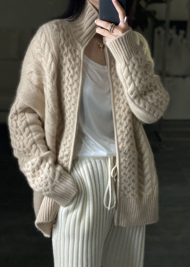 Daphne - Kasjmier Vest met Hoge Hals voor Dames