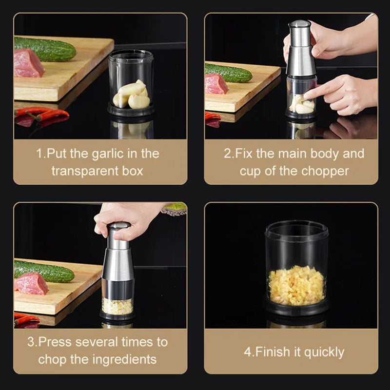GarlicMaster - Snelwerkende Knoflook Crusher | Eenvoudig Knoflook Pletteren