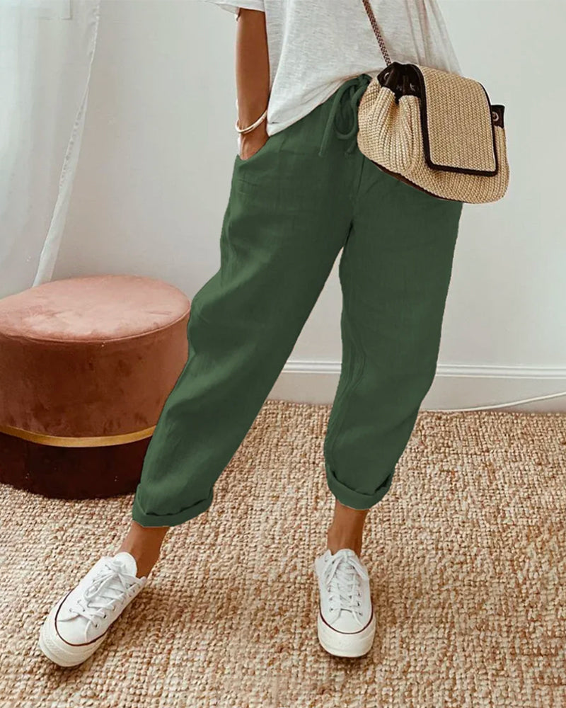 BreezyLux Broek | Luchtige en Comfortabele Damesbroek voor Warme Dagen