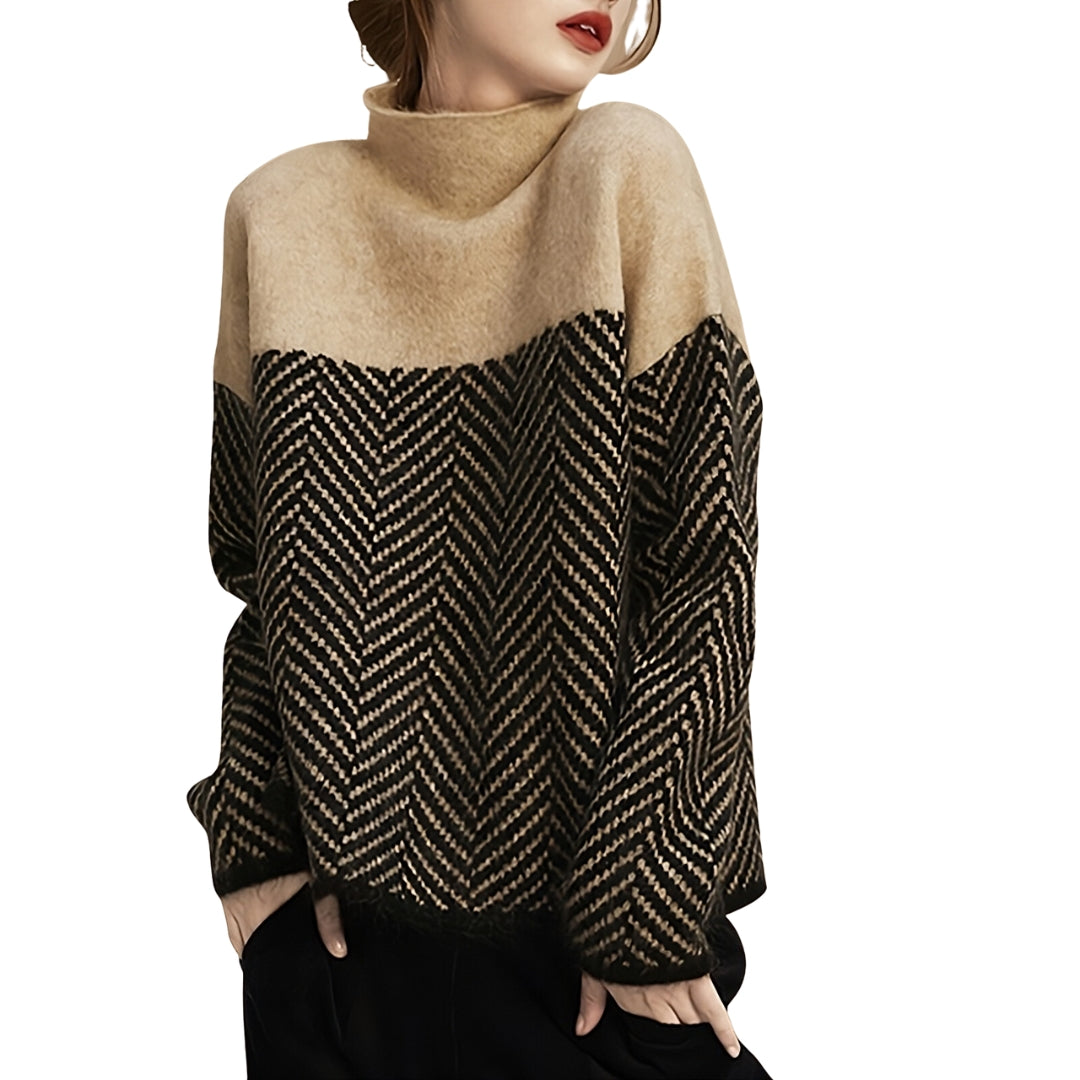 Gertrude - Elegante Wol Rollkragenpullover voor Dames - Stijlvolle en Warme Trui