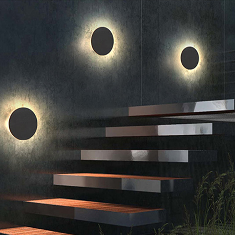 LumiOrr - Minimalistische LED Wandlamp Zwart Metaal voor Tuin en Hal