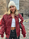 Liselotte – Oversized Leren Jas voor Dames