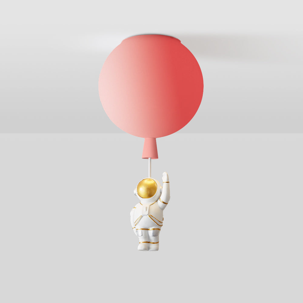 LunarAstral Moderne LED Plafondlamp - Maan en Astronaut Design van Acryl voor Slaapkamer en Kinderkamer