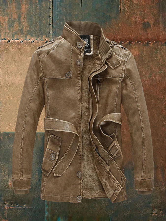 Harm – Premium Vintage Leren Jas voor Heren | Stoere en Stijlvolle Motorjas