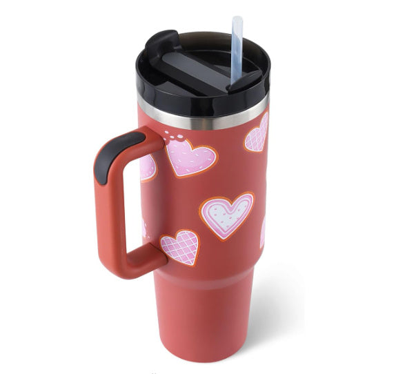 ChillCup - Dubbelwandige Thermo Mok met Handvat en Rietje | 40 oz