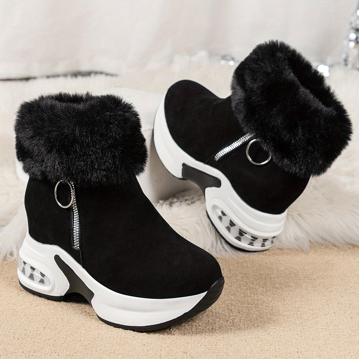 WarmStep - Ultrawarme Sneaker Laarzen met Rits voor Dames