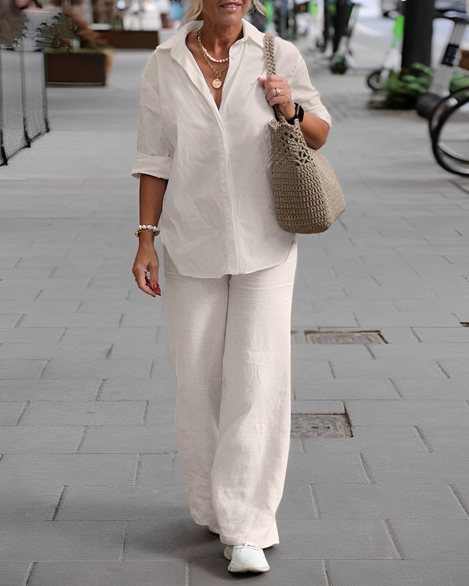 Bette - Comfortabel Linnen Zomerset voor Dames | Ademend en Stijlvol Outfit