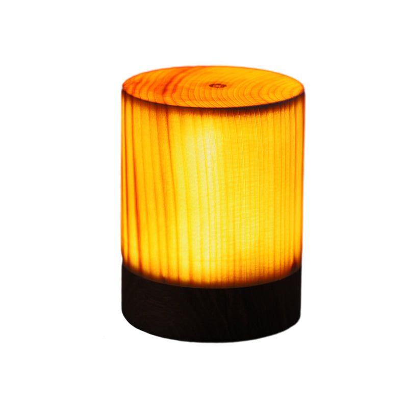 WoodGlow - Tafellamp met Ingebouwde Batterij en Touch Control LED-verlichting | Perfect voor Slaapkamer en Bureau