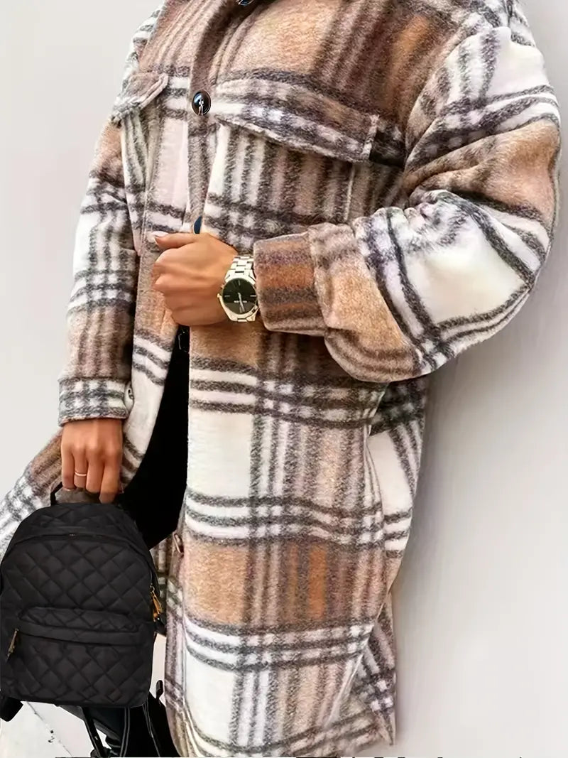 Iris - Oversized Dames Shacket | Stijlvolle en Comfortabele Jas