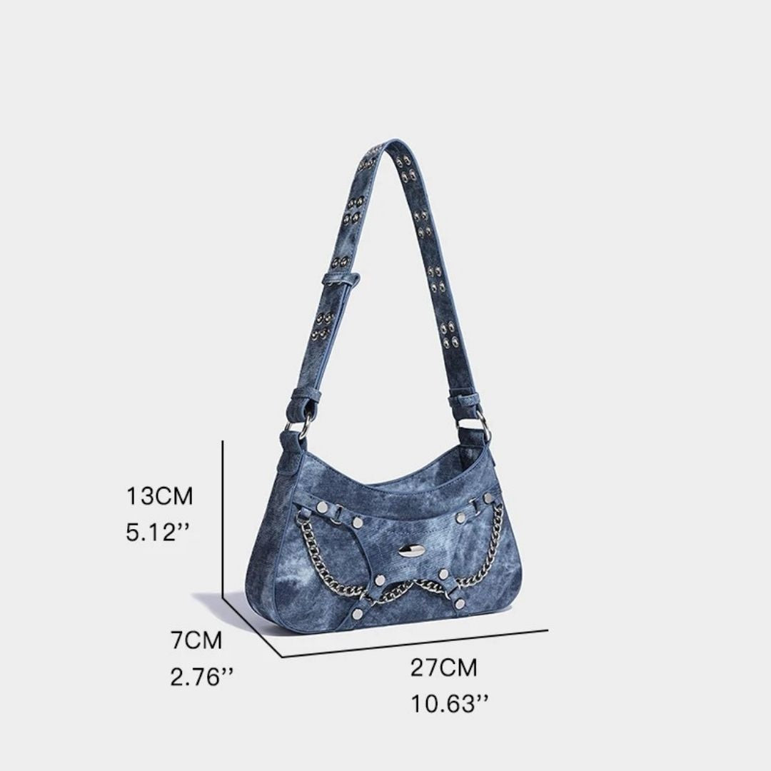 Sophie - Denim Schoudertas voor Dames | Trendy en Praktische Handtas van Spijkerstof