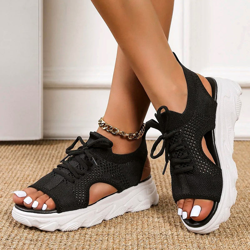 ZomerBries Net Sandalen | Ademend en Trendy Zomersandalen voor Dames