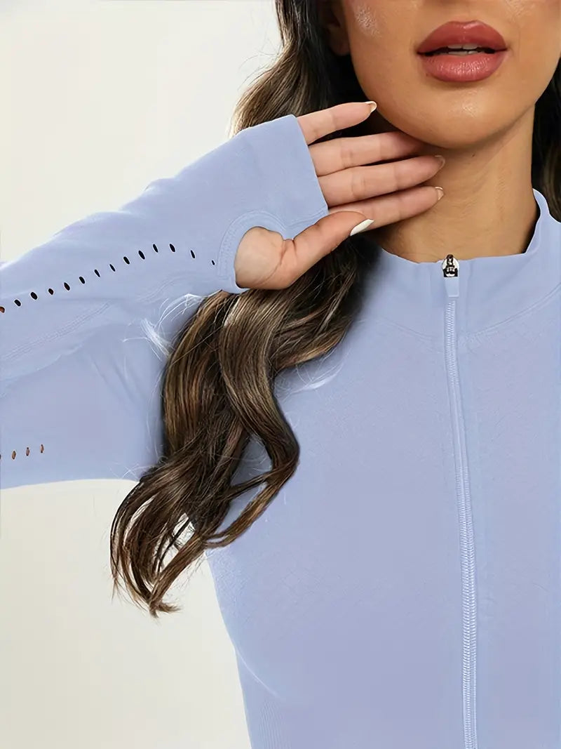 Una - Zwarte Dames Yoga Jas | Slim Fit en Comfortabel