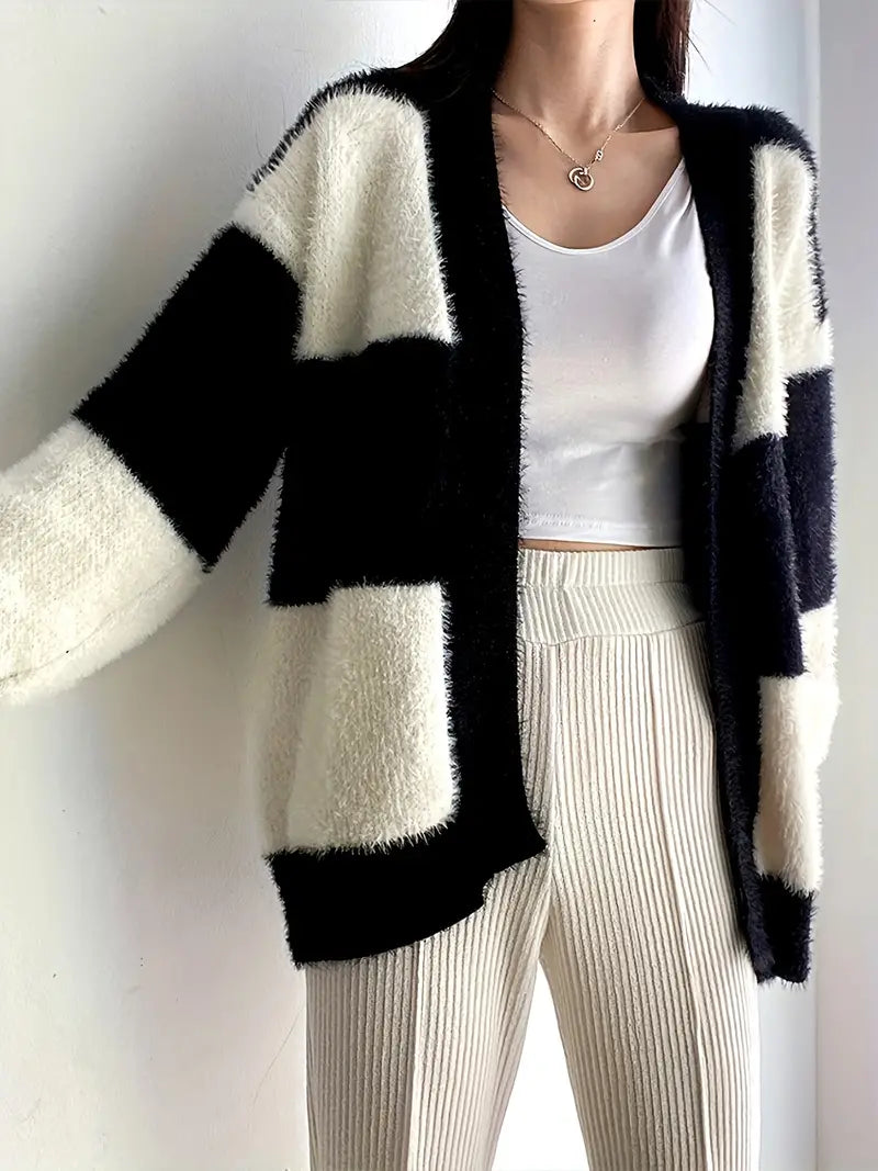 Hendrik - Losvallende Cardigan met Kleurblok Design | Comfortabel en Stijlvol
