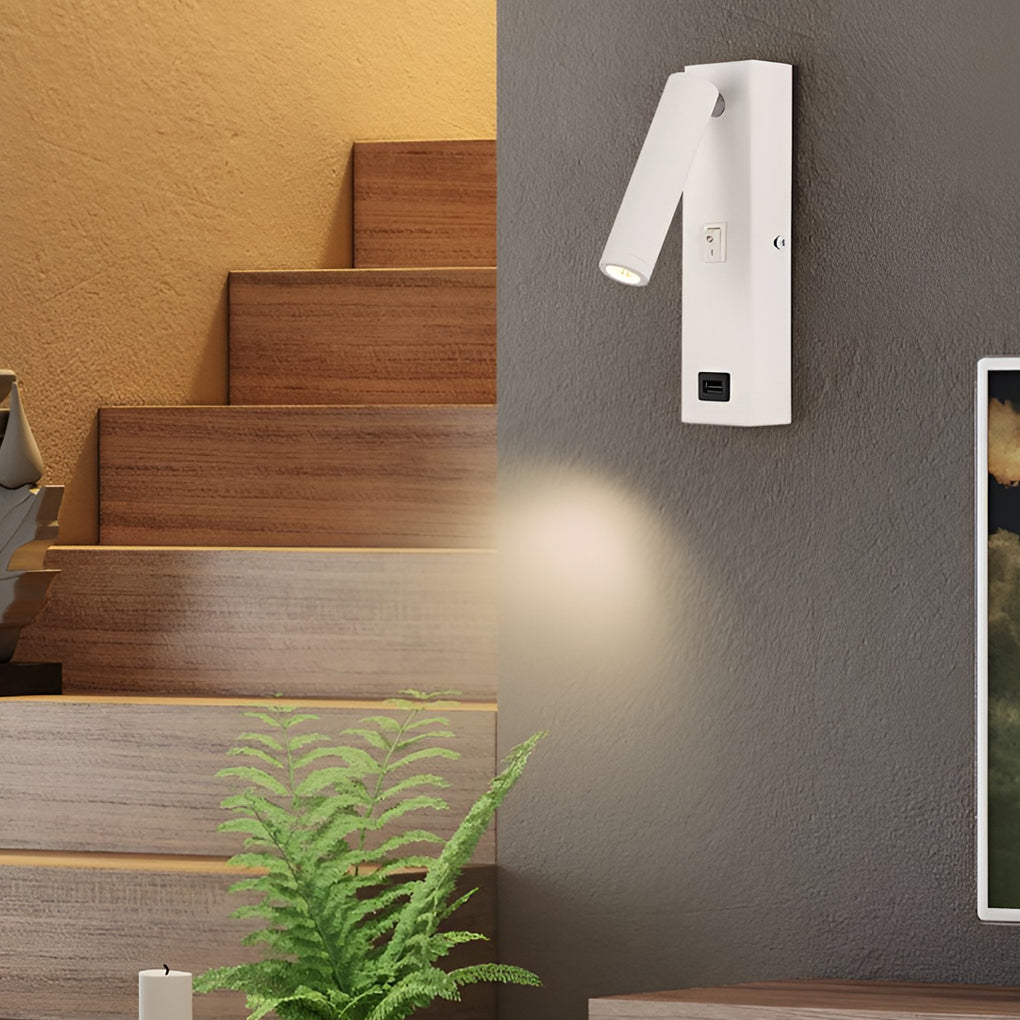 FlexiLicht - Aanpasbare LED Wandlamp met Schakelaar en USB Oplaadfunctie | Modern en Praktisch Design