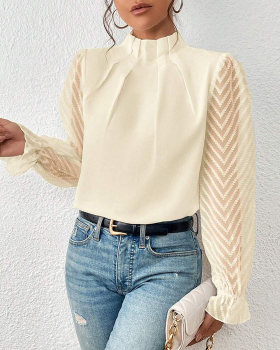 Fay - Langarm Blouse in Coastal Chic voor Dames | Stijlvolle en Comfortabele Blouse