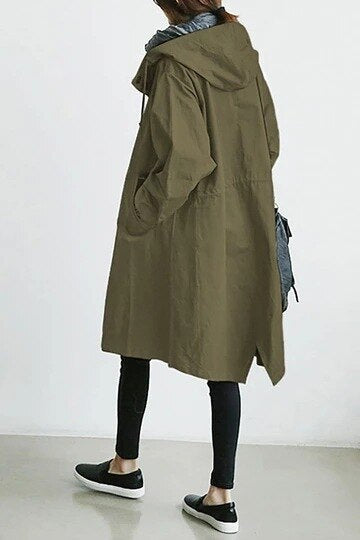 StyleCoat - Modieuze Lange Trenchcoat voor Dames – Overgangsjas 2023