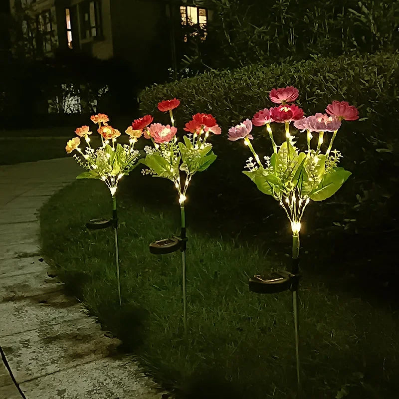 SunRayPro - 7-Kop Zonnelamp voor Krachtige Buitenverlichting