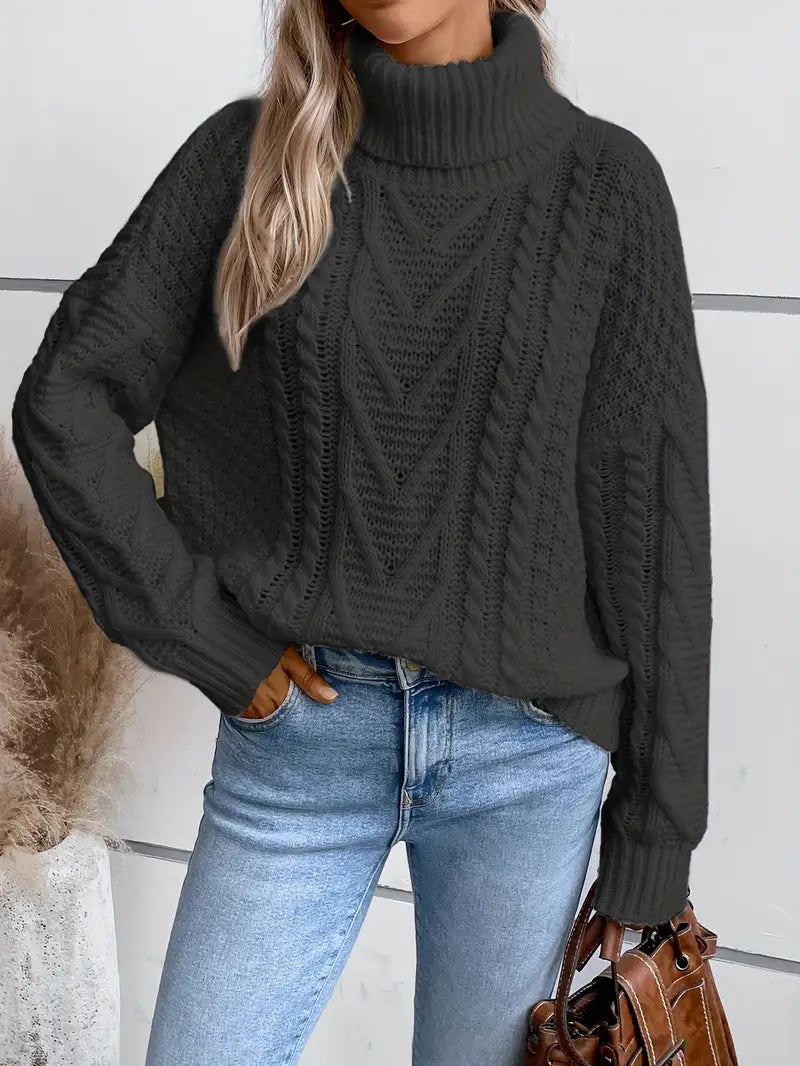 CharlottaClassic - Effen Dames Coltrui - Warmte en Stijl