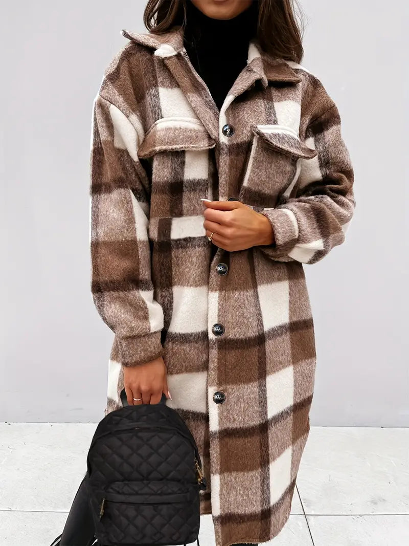 Iris - Oversized Dames Shacket | Stijlvolle en Comfortabele Jas