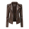 NoirJacket - Gotische Zachte Leren Jas met Revers en Ademend Ritsontwerp