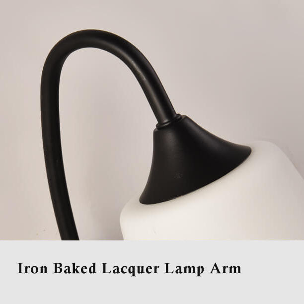GlowBell - Moderne wandlamp met schuine, klokvormige kap en arm