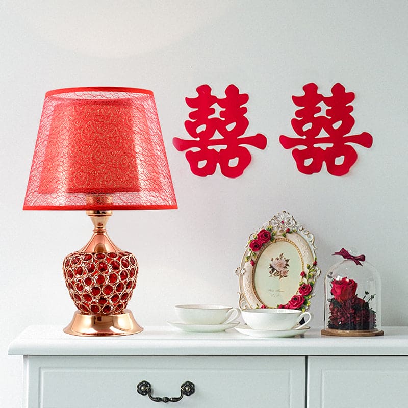 RetroLicht - Urnevormige Nachtlamp met Dubbele Empire-Kegel voor Sfeervolle Verlichting