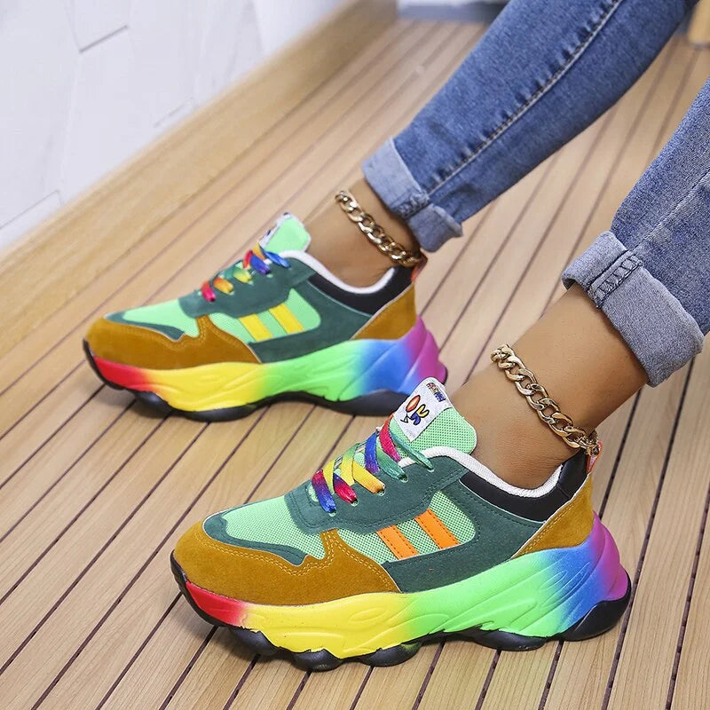 Felicia Levendige Orthopedische Dames Sneakers - Comfort en Stijl voor Elke Dag