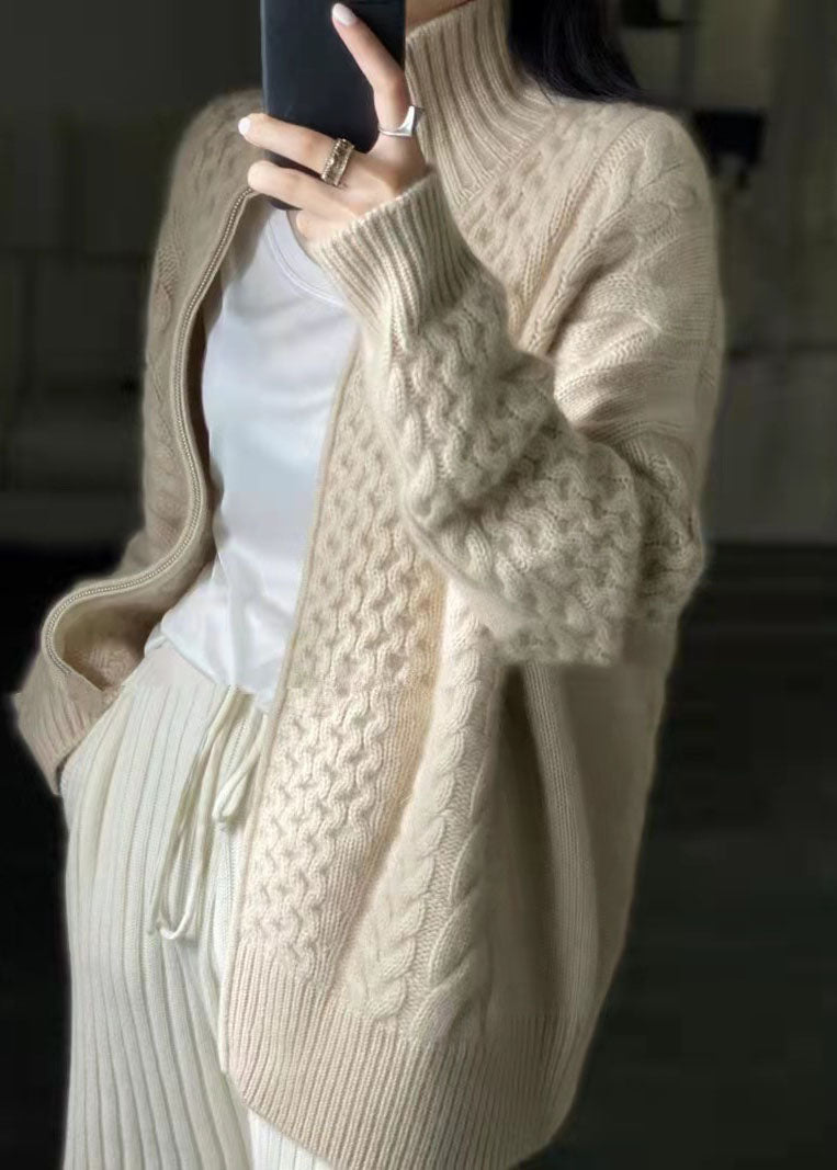 Daphne - Kasjmier Vest met Hoge Hals voor Dames
