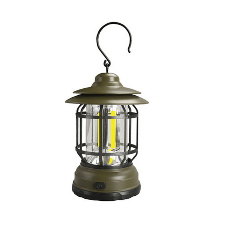 VintageGlow - Draagbare Retro Campinglamp voor Buitenverlichting