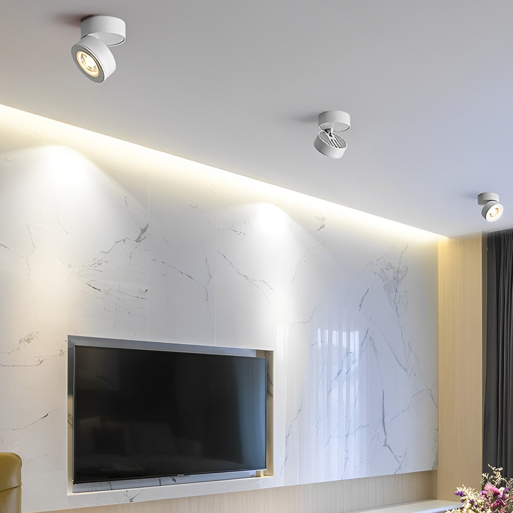 NordicFlex Ronde Opklapbare Verstelbare LED Spotlight - Inbouw Plafondlamp voor Stijlvolle Verlichting
