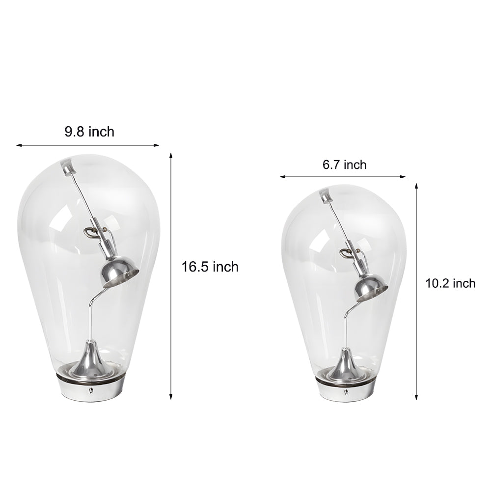 MagnetoGlow - Industriële Magnetische Glazen Bolvormige Tafellamp met Touch Dimming | Moderne LED Verlichting voor Stijlvol Interieur