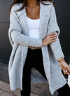 KnitNest - Oversized Gebreid Vest met Capuchon voor Dames