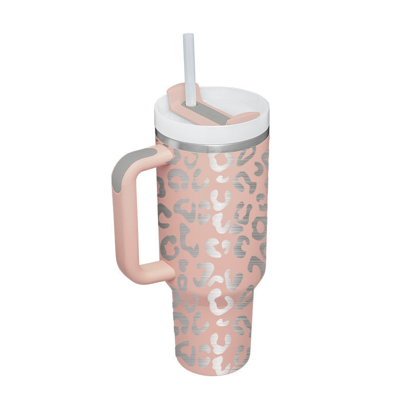 ChillCup - Dubbelwandige Thermo Mok met Handvat en Rietje | 40 oz