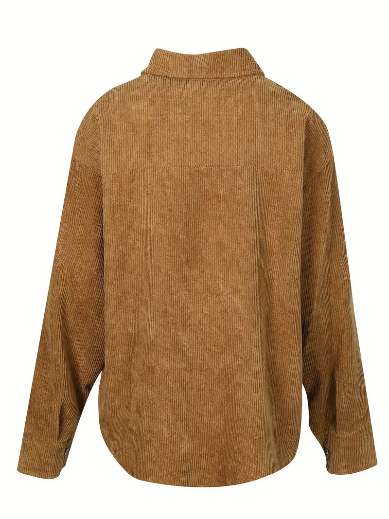 Marissa – Zachte Corduroy Jas voor Casual Damesmode in Lente & Herfst